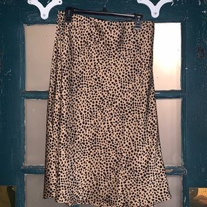Animal print Loft Midi skirt